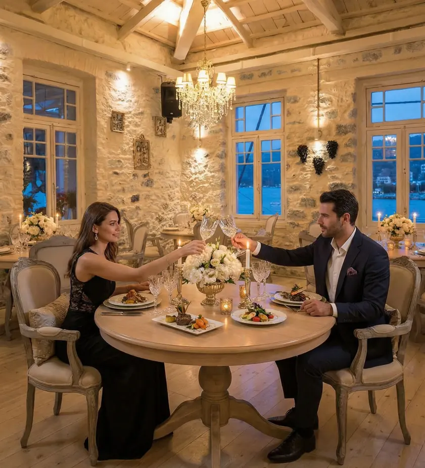 Waterfront approach to Medusa in Poros